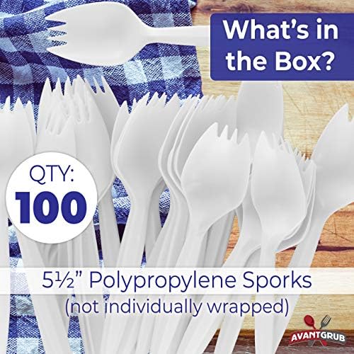 100-Piece BPA-Free Sporks