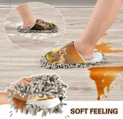 Soft Cozy Mop Slippers