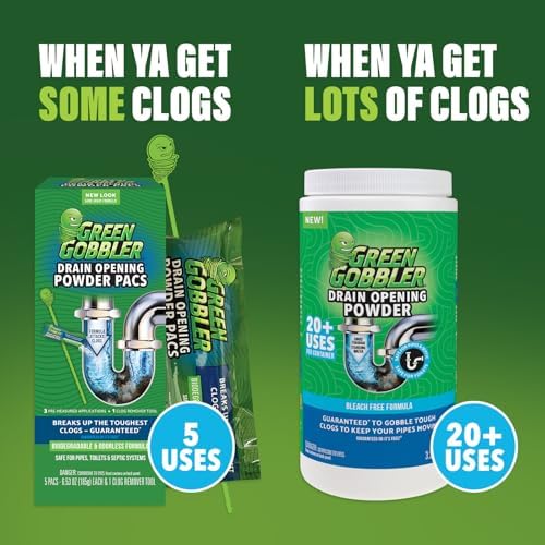Green Gobbler Drain Clog Remover 20 Treatments