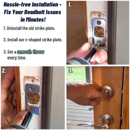 Adjustable Strike Plate for Exterior Doors
