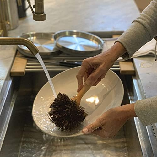 Fox Run Kitchen Dish Brush with Sturdier Natural Bassine Bristles 875in