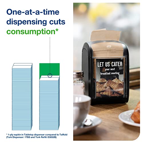 Tork Xpressnap Fit Natural 2-Ply Disposable Napkins 36120 Compostable Eco-Friendly