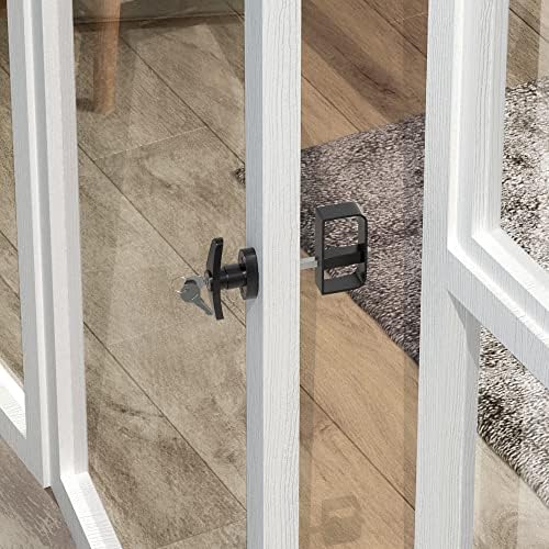SKYSEN 4 Pack Shed Door Lock Latch Set - Black