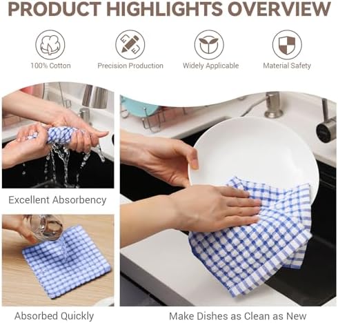 Egles 12-Piece Reusable Kitchen Dishcloths