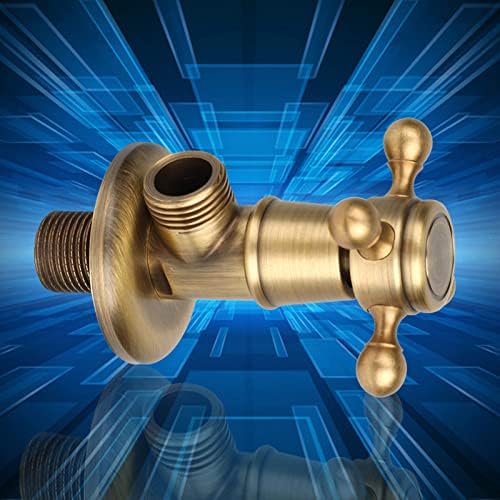 Zerodis Wall-Mounted Brass Triangle Faucet Antique Style Bathroom Kitchen Use