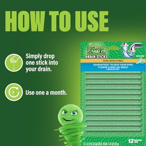 Natures Clean Power - Drain Cleaner with Enzymes for Sink Tubs Sewer