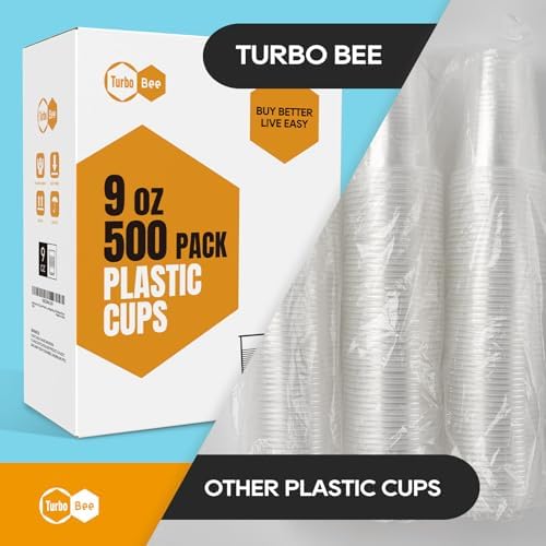 Turbo Bee 500-Pack 9oz Disposable Cups