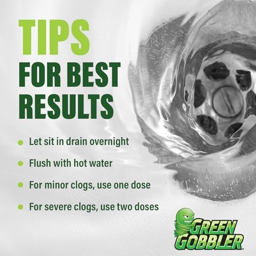 Effortlessly Clean Drains Green Gobbler Drain Clog Remover