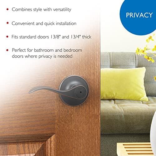 Design House 700534 Springdale Privacy Door Lever - Oil Rubbed Bronze