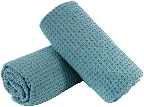 Sleek Waffle Weave Microfiber Bath Towels for Fast Dry Lint-Free Use