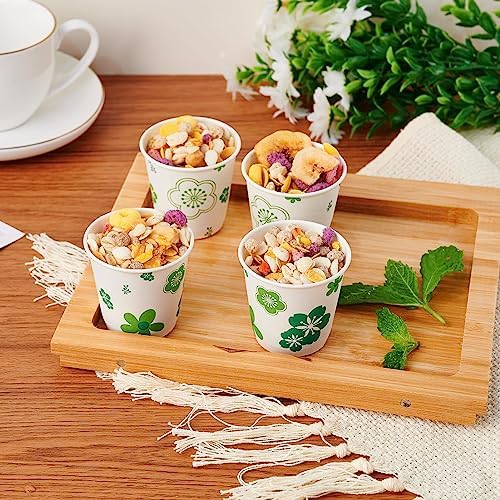 600 Pack Disposable 3oz Bathroom Papers Cups Floral Eco-Friendly