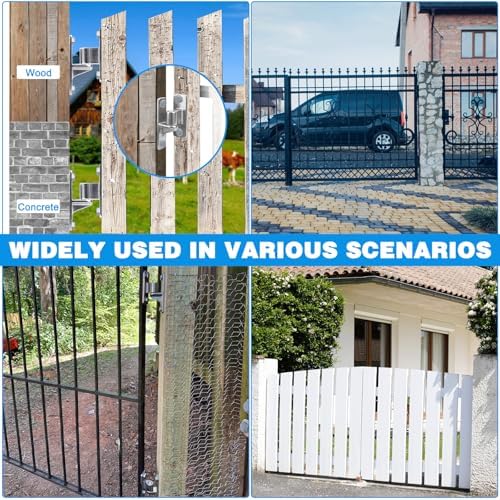 304 Stainless Steel Wall-Mount Gate Hinges Set