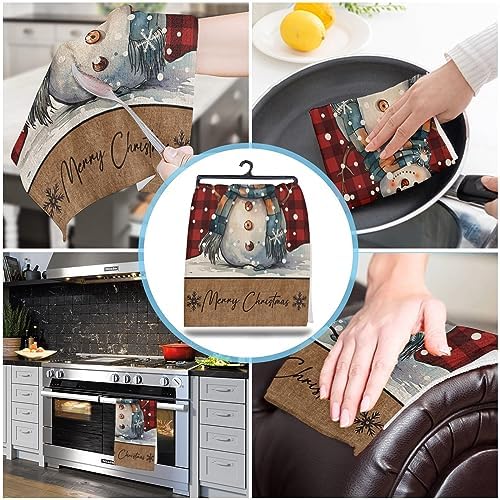 Seasons Greeting ZOE GARDEN Christmas Kitchen Towels